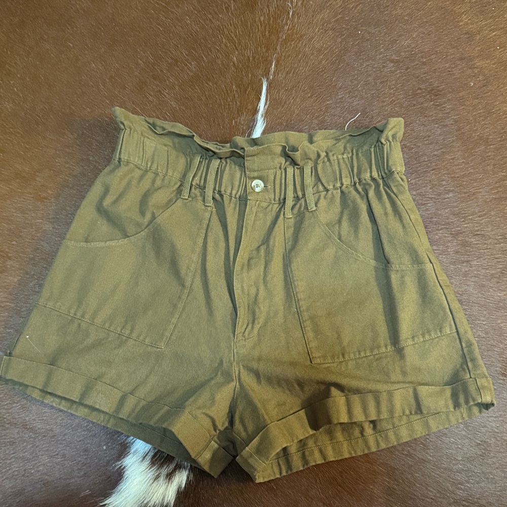 ba&sh High Waist Olive Women's Shorts